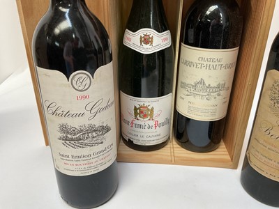 Lot 13 - Wine, five bottles, Chateau Bel Orme 1966, Chateau Lyonnat 1967, Chateau Godeau 1990, Chateau Larrivet Haut Briton 1995 and Blane-fume-de-Pouilly 1996