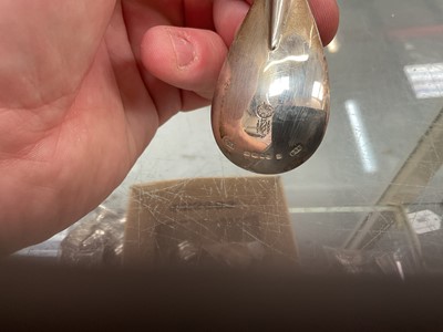 Lot 278 - Contemporary silver Guild of Handicraft silver porringer and spoon in the Arts & Crafts style