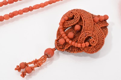 Lot 501 - Group of antique coral jewellery