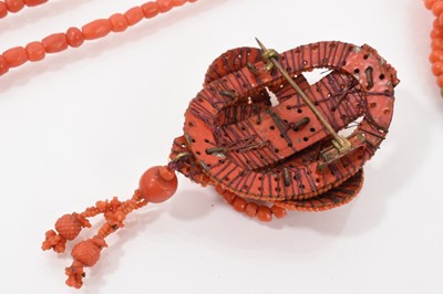 Lot 501 - Group of antique coral jewellery
