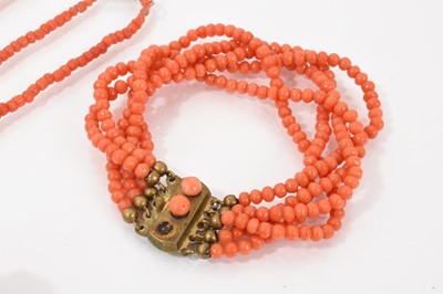 Lot 501 - Group of antique coral jewellery