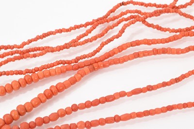 Lot 501 - Group of antique coral jewellery
