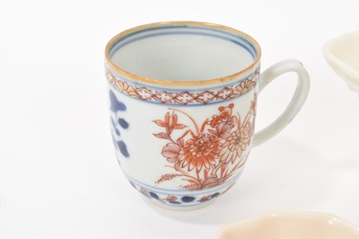 Lot 71 - Group of Chinese porcelain, including an early celadon pot and cover, blanc de chine libation cups, etc