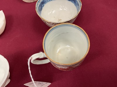 Lot 71 - Group of Chinese porcelain, including an early celadon pot and cover, blanc de chine libation cups, etc
