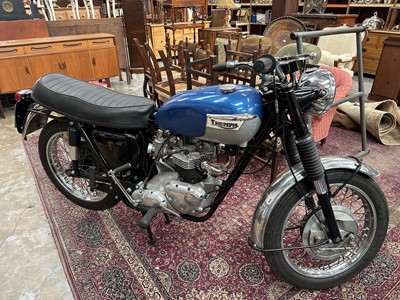Lot 84 - 1965 Triumph Bonneville 649cc motorcycle, reg. no. FAW 460C
