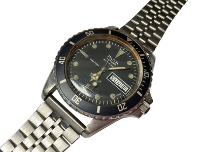 Lot 82 - 1980s Avia-Matic Automatic 'Devils Diver' 666 feet stainless steel wristwatch