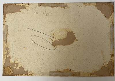 Lot 58 - Manner of Thomas Girtin (1775-1802) watercolour, figures on the steps of a rural house, unframed