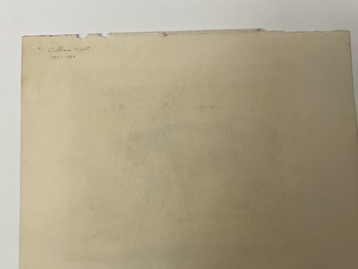 Lot 57 - Two early 19th century pencil sketches of horses on paper, both inscribed, unframed