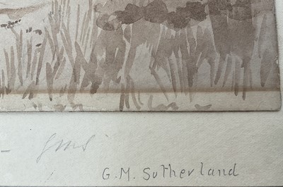 Lot 61 - Attributed to George Mowbray Sutherland (act. 1861-1866) watercolour sketch of Milton Abbey, unframed