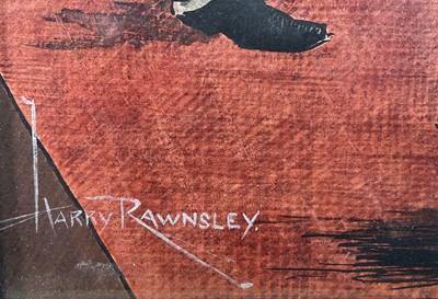 Lot 30 - Harry Rawnsley (early 20th century) set of five early 20th century watercolours of bar room subjects. By repute these illustrations were made for Boys Own magazine
