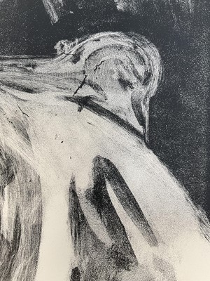 Lot 78 - Albert de Bellaroche (1864-1944) lithograph - portrait of a lady, 61cm x 48cm, unframed