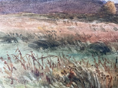 Lot 55 - English School, late 19th/early 20th century watercolour landscape, inscribed 'Palmer' verso,22 x 30cm, with mount unframed