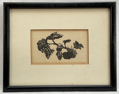 Lot 53 - Clare Leighton (1898-1989) two lithographic prints, Transplanting a Walnut Tree, 18cm x 13cm and American Currant, 6cm x 10cm, both from Four Hedges (1935), glazed frames (2)