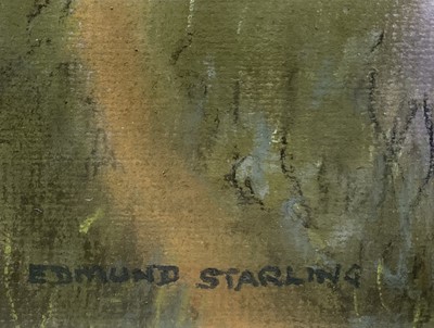 Lot 85 - Edmund Starling (20th Century, East Anglian) pastel - Constable Country, signed, 25cm x 34cm, glazed frame