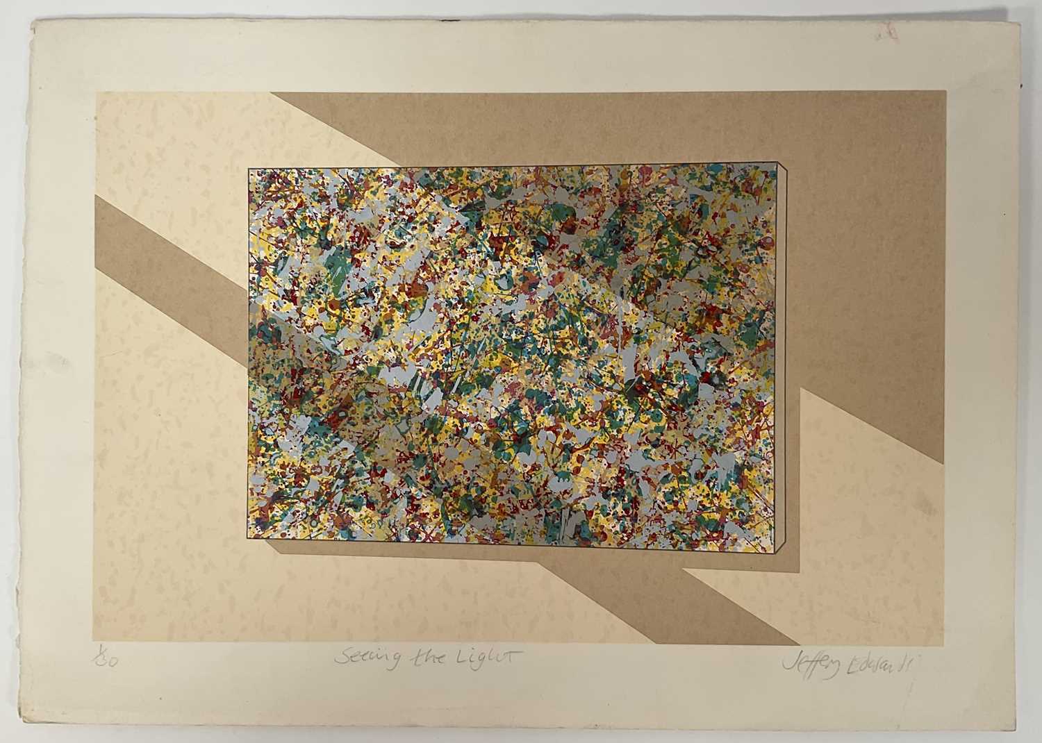 Lot 73 - Jeffery Edwards (b.1945) limited edition silkscreen print - Seeing the Light, signed titled and numbered 1/30 in pencil, 25cm x 38cm, unframed
