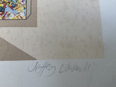 Lot 73 - Jeffery Edwards (b.1945) limited edition silkscreen print - Seeing the Light, signed titled and numbered 1/30 in pencil, 25cm x 38cm, unframed