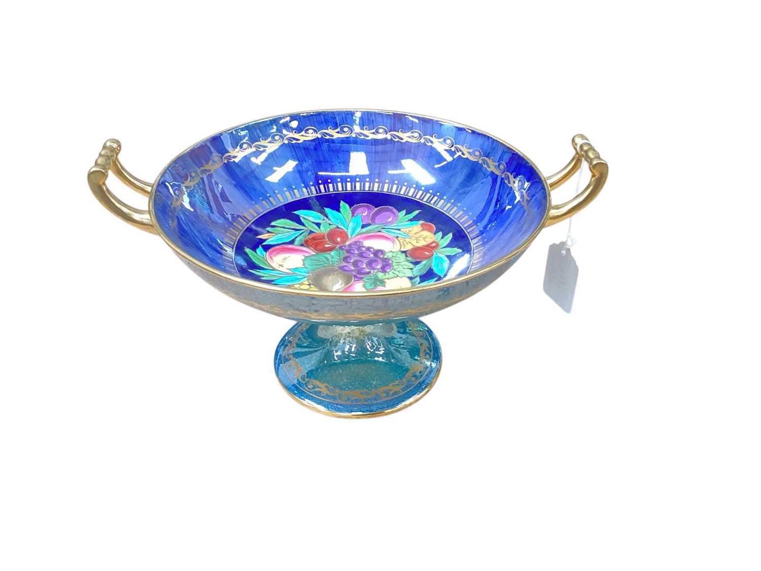 Lot 1135 - Minton lustre ground two handled footed bowl