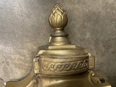Lot 11 - Antique French gilt metal cartel clock