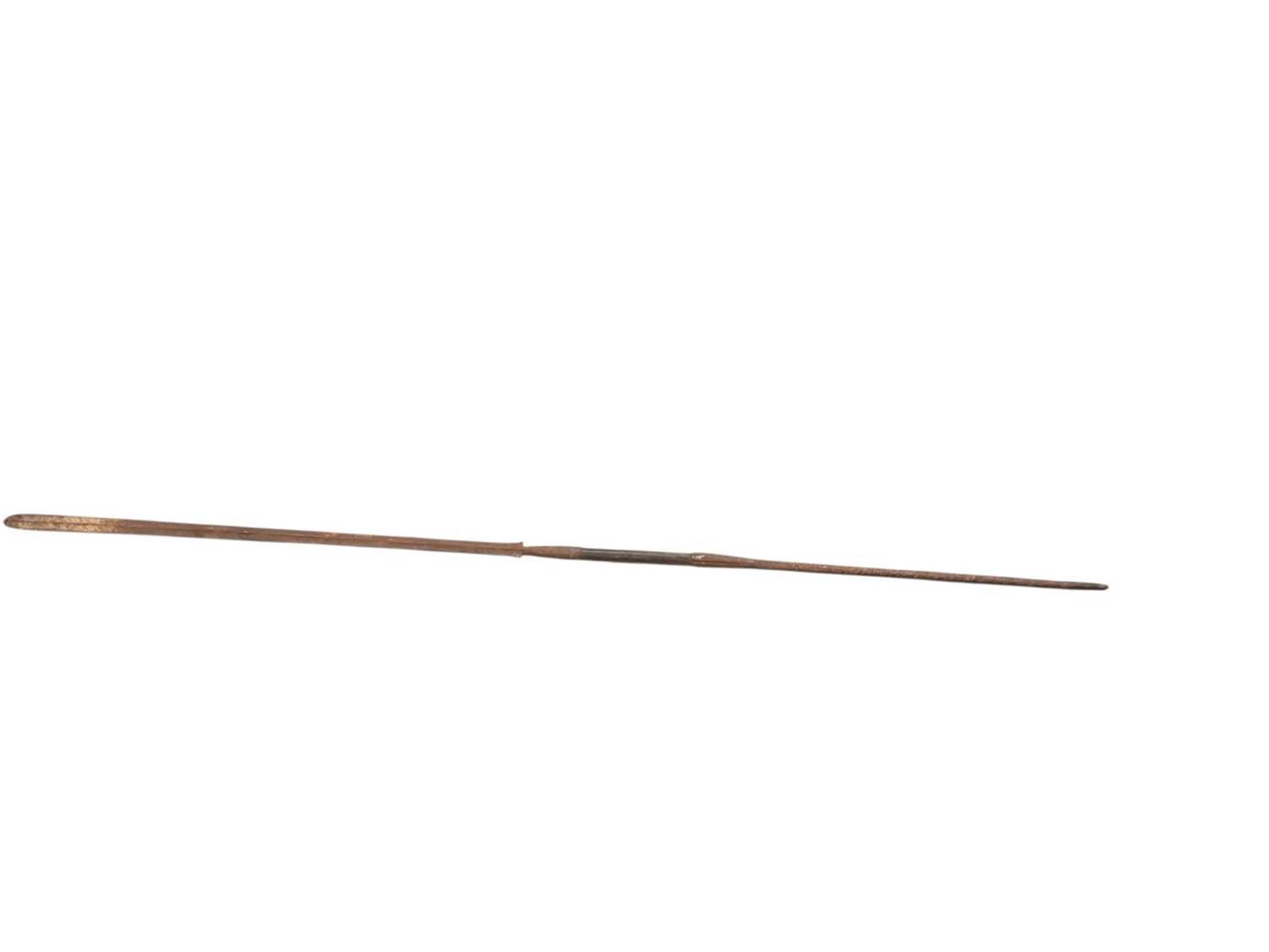 Lot 80 - Old African lion spear.