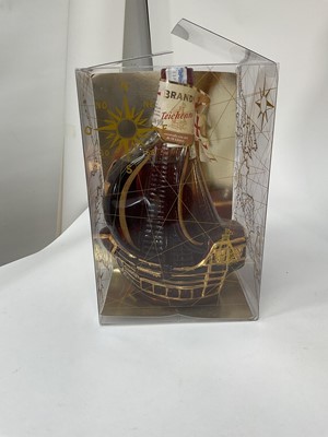 Lot 28 - Eight bottles including, three Bell's Christmas decanters, Carlos I Imperial, V.S.O.P Gaston de Lagrange Cognac, Ouzo and other bottles (8)