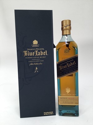 Lot 96 - One bottle, Johnnie Walker Blue Label Blended Scotch Whisky, no. IB9 68532, in original box