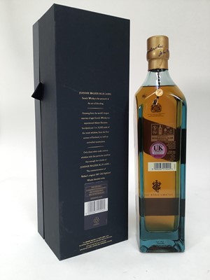 Lot 96 - One bottle, Johnnie Walker Blue Label Blended Scotch Whisky, no. IB9 68532, in original box