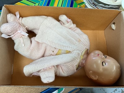 Lot 70 - Antique German bisque head doll, stamped 'Made in Germany 125 2/0' with maker's mark
