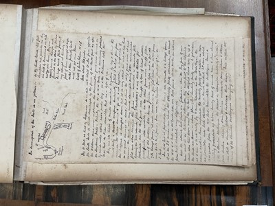 Lot 964 - Edward Hugh Neat - Travel album - China Volume 1898-1902, whilst on the vessel 'H.M.S. Daphne', with pencil and watercolour sketches, photographs of Shanghai, Wei Hai Wei, Nanking and other subj...