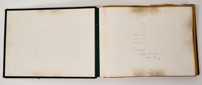 Lot 964 - Edward Hugh Neat - Travel album - China Volume 1898-1902, whilst on the vessel 'H.M.S. Daphne', with pencil and watercolour sketches, photographs of Shanghai, Wei Hai Wei, Nanking and other subj...