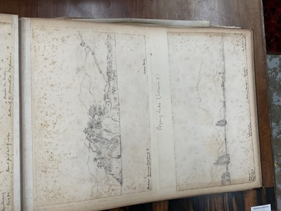 Lot 964 - Edward Hugh Neat - Travel album - China Volume 1898-1902, whilst on the vessel 'H.M.S. Daphne', with pencil and watercolour sketches, photographs of Shanghai, Wei Hai Wei, Nanking and other subj...