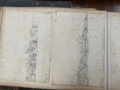 Lot 964 - Edward Hugh Neat - Travel album - China Volume 1898-1902, whilst on the vessel 'H.M.S. Daphne', with pencil and watercolour sketches, photographs of Shanghai, Wei Hai Wei, Nanking and other subj...