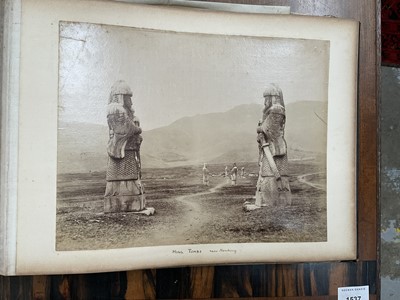 Lot 964 - Edward Hugh Neat - Travel album - China Volume 1898-1902, whilst on the vessel 'H.M.S. Daphne', with pencil and watercolour sketches, photographs of Shanghai, Wei Hai Wei, Nanking and other subj...