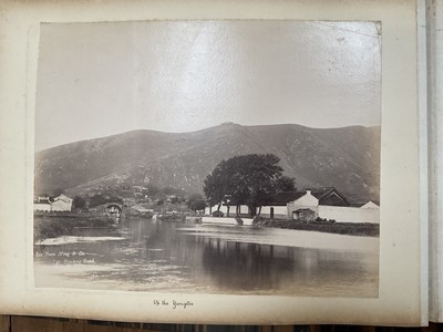 Lot 964 - Edward Hugh Neat - Travel album - China Volume 1898-1902, whilst on the vessel 'H.M.S. Daphne', with pencil and watercolour sketches, photographs of Shanghai, Wei Hai Wei, Nanking and other subj...