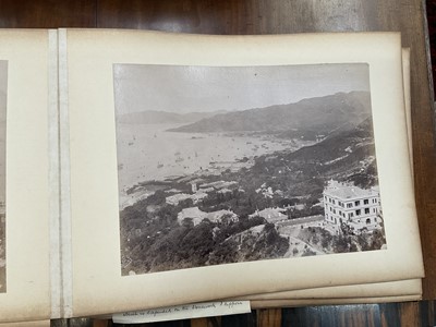Lot 964 - Edward Hugh Neat - Travel album - China Volume 1898-1902, whilst on the vessel 'H.M.S. Daphne', with pencil and watercolour sketches, photographs of Shanghai, Wei Hai Wei, Nanking and other subj...