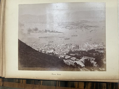 Lot 964 - Edward Hugh Neat - Travel album - China Volume 1898-1902, whilst on the vessel 'H.M.S. Daphne', with pencil and watercolour sketches, photographs of Shanghai, Wei Hai Wei, Nanking and other subj...