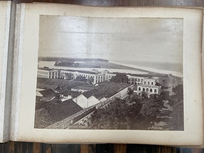 Lot 964 - Edward Hugh Neat - Travel album - China Volume 1898-1902, whilst on the vessel 'H.M.S. Daphne', with pencil and watercolour sketches, photographs of Shanghai, Wei Hai Wei, Nanking and other subj...