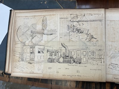 Lot 964 - Edward Hugh Neat - Travel album - China Volume 1898-1902, whilst on the vessel 'H.M.S. Daphne', with pencil and watercolour sketches, photographs of Shanghai, Wei Hai Wei, Nanking and other subj...