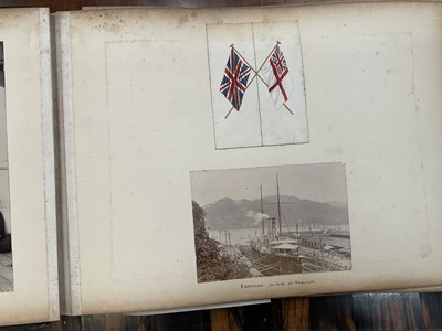 Lot 964 - Edward Hugh Neat - Travel album - China Volume 1898-1902, whilst on the vessel 'H.M.S. Daphne', with pencil and watercolour sketches, photographs of Shanghai, Wei Hai Wei, Nanking and other subj...