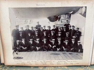 Lot 964 - Edward Hugh Neat - Travel album - China Volume 1898-1902, whilst on the vessel 'H.M.S. Daphne', with pencil and watercolour sketches, photographs of Shanghai, Wei Hai Wei, Nanking and other subj...