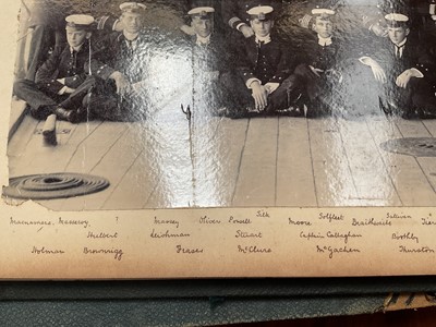Lot 964 - Edward Hugh Neat - Travel album - China Volume 1898-1902, whilst on the vessel 'H.M.S. Daphne', with pencil and watercolour sketches, photographs of Shanghai, Wei Hai Wei, Nanking and other subj...