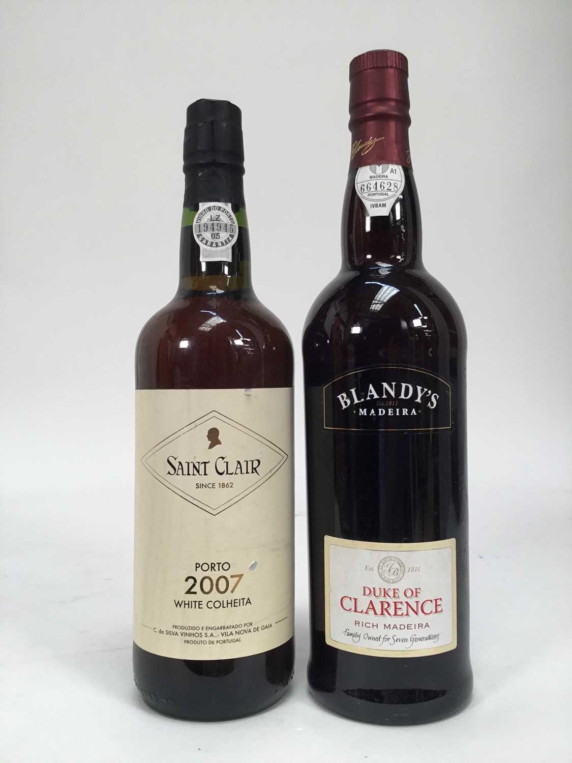 Lot 54 - Two bottles, Blandy's Duke of Clarence Rich Madeira and Saint Clair Porto 2007