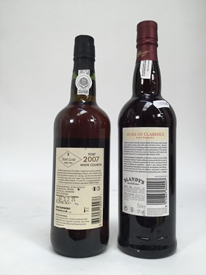 Lot 54 - Two bottles, Blandy's Duke of Clarence Rich Madeira and Saint Clair Porto 2007