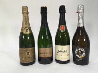 Lot 55 - Twelve bottles, Champagne, Prosecco and Cava to include Ayala and Laurent Perrier