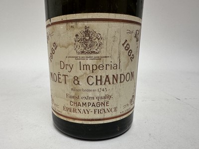 Lot 14 - Two bottles, Moët & Chandon 1962 Dry Imperial and another NV, probably 1970s vintage