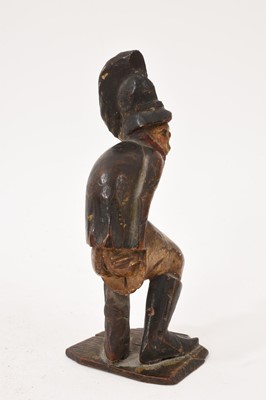 Lot 676 - Rare carved prisoner of war figure of a Frenchman baring his arse