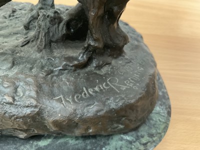 Lot 673 - After Frederick Sackrider Remington, Bronze, Bucking Bronco