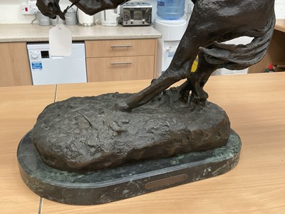 Lot 673 - After Frederick Sackrider Remington, Bronze, Bucking Bronco