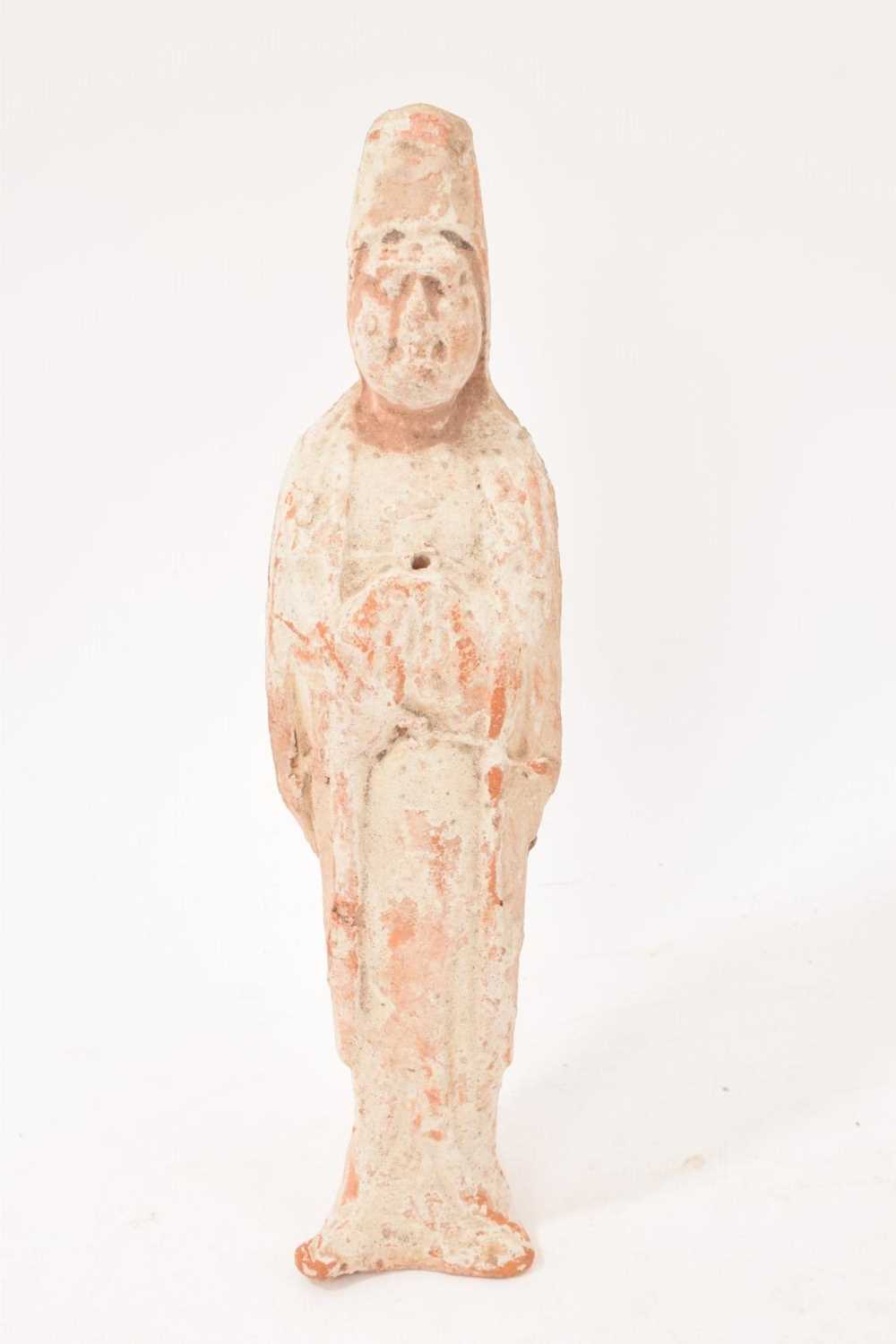 Lot 681 - Small ancient Chinese terracotta tomb figure