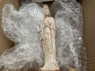 Lot 681 - Small ancient Chinese terracotta tomb figure