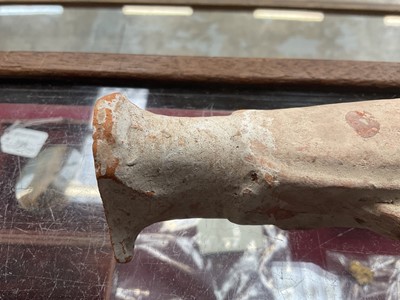Lot 681 - Small ancient Chinese terracotta tomb figure